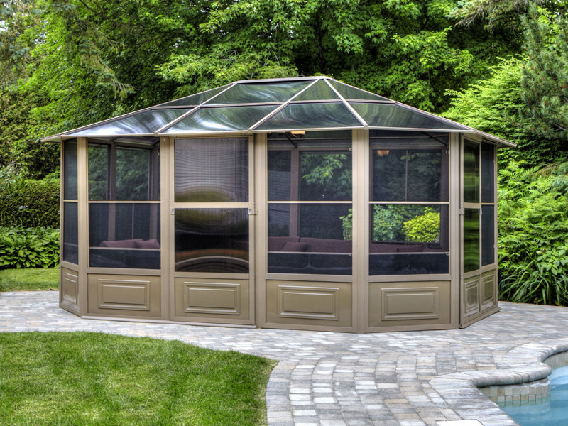 Gazebo Penguin Florence - Solarium 12x15 Polycarbonate Roof