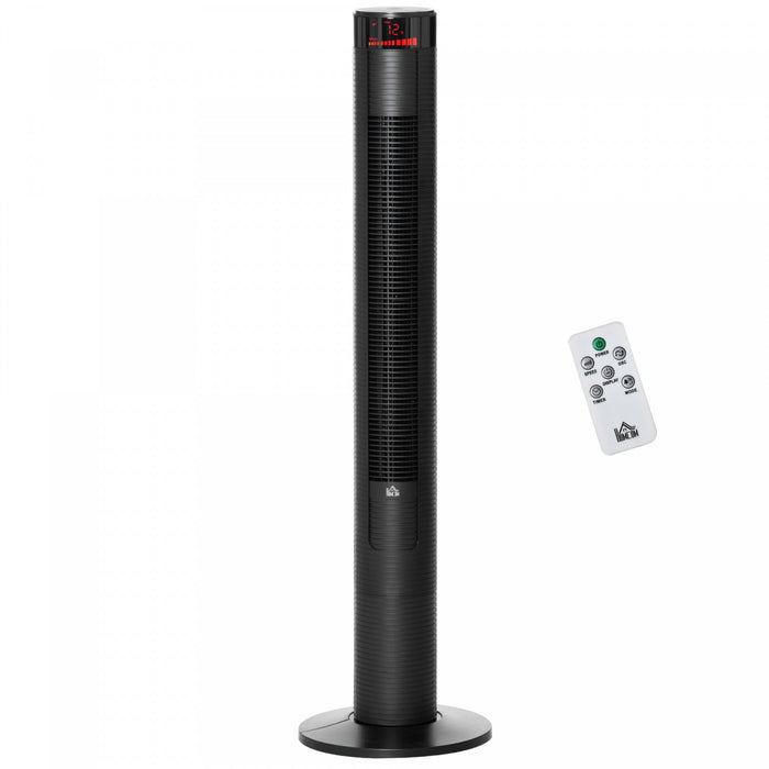 Homcom 46\" Tower Fan With 4 Wind Modes And 3 Speeds