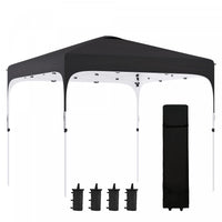 Outsunny 10' X 10' Pop Up Canopy Tent With Sand Bags, Upf 50+ Instant Sun Shelter, Tents For Parties