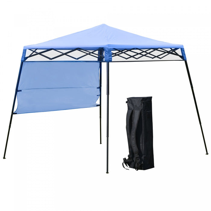 Outsunny 7' X 7' Garden Foldable Pop Up Gazebo Tent With Backpack & Adjustable Legs Outdoor Party Ca