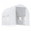 Outsunny 8.2x6.6x6.6ft Walk-in Tunnel Greenhouse Portable Garden Plant Growing Warm House With Door 
