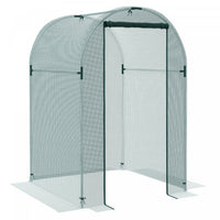 Outsunny 4' X 4' Plant Protection Tent Crop Cage With Door, Green