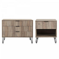 Dumbo Modern 2-Piece Dresser Set in Rustic Gray 