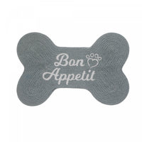 Braided Cotton Bone Shape Pet Mat Bon Appetit Floormat