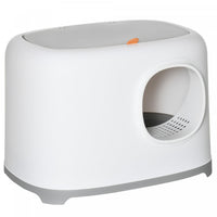 Pawhut Cat Litter Box, Open Top Kitty Litter Pan With Anti-sand Tunnel, Scoop, Odor Control & Easy T