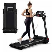 Superfit Folding 2.25hp Electric Treadmill Running Machine App Control Bluetooth