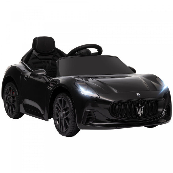 Qaba 12v Electric Car For Kids, Maserati Gran Turismo Licensed Battery Powered Ride-On Kids Car With
