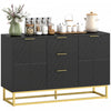 HOMCOM 3-Door Storage Cabinet Sideboard for Dining Room, Living Room