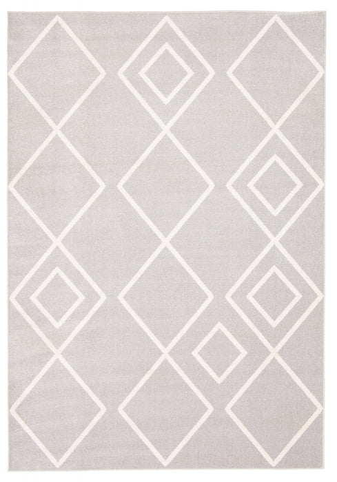 Kenza Grey Machine Washable Area Rug - 3'0\" x 5'0\"