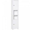 Homcom Tall Bathroom Cabinet With Adjustable Shelf