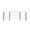 Celine Contemporary Modern 71\" Console Table in White (3-Shelf) 