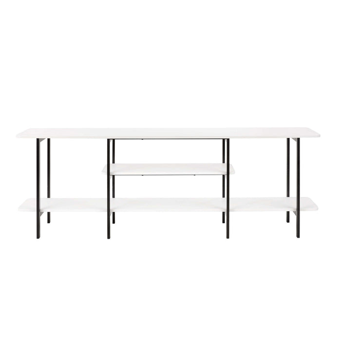 Celine Contemporary Modern 71\" Console Table in White (3-Shelf) 