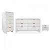Granville Modern 3-Piece Dresser Set in White 