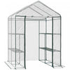 Outsunny 4.7 X 4.7 X 6.4ft Walk-in Plant Greenhouse Portable Garden Flower Seed Warm House 8 Shelves