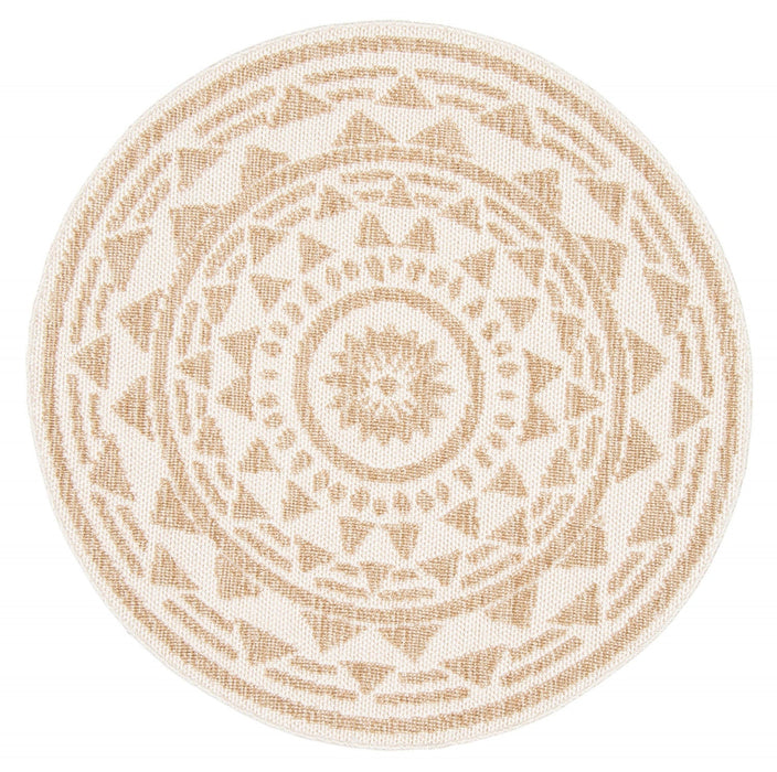Simcha Taupe Area Rug - 8'0\" x 8'0\"