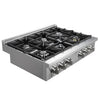 Ancona 36\" Commercial Style Slide-In Gas Cooktop - AN-2161 