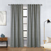 Habitat Odessa Grey Light Filtering Dual Header Curtain Panel - 52 x 63