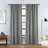 Habitat Odessa Grey Light Filtering Dual Header Curtain Panel - 52 x 63