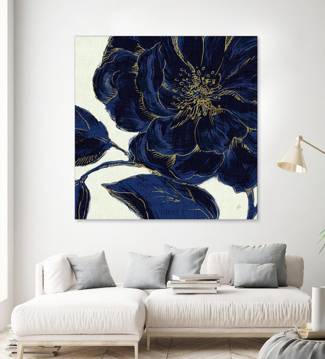 \"Indigo Garden Ii\" Giant Art 72x72 Wall Art