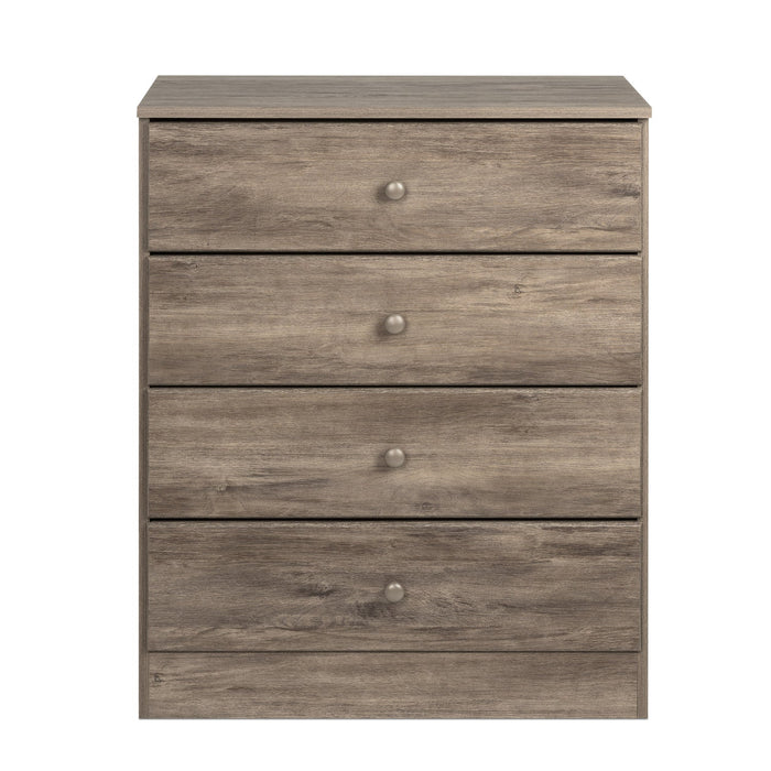Astrid 4-Drawer Dresser - Drifted Grey
