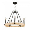 Perris 5-Light Black Chandelier 