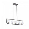 Cheshire Black & Nickel 5-Light Island Light