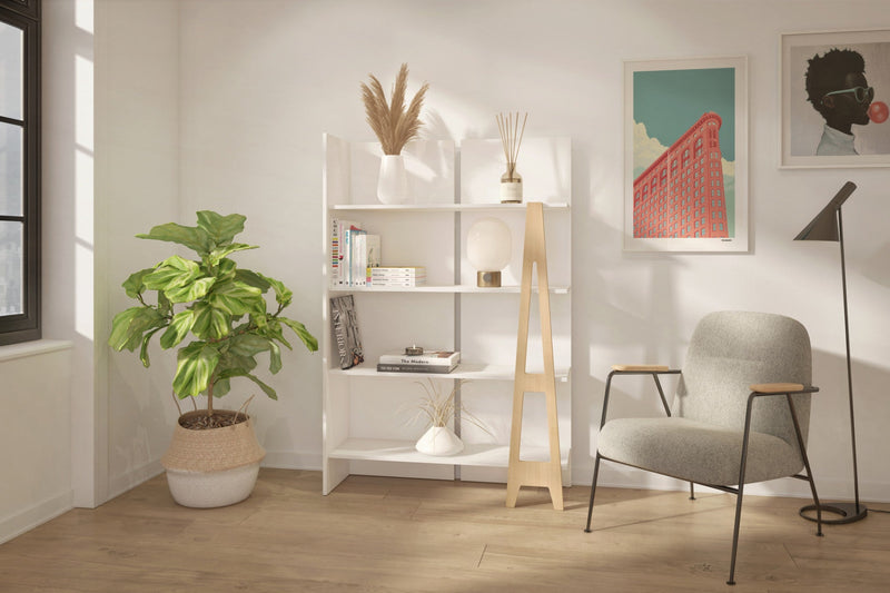 Nordika Atypik Bookcase - White 