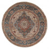 Irina Traditional 5'0\" x Area Rug in Multi Indoor Area Rug 