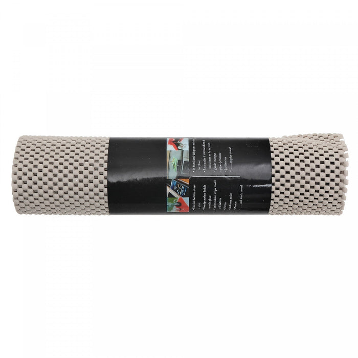 Anti Slip Pvc Mat Grey 12\" x 59\" - Set of 6 Kitchen Storage
