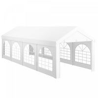 Outsunny 10' X 26' Party Tent And Carport, Heavy Duty Outdoor Canopy Tent Shelter Portable Garage Wi