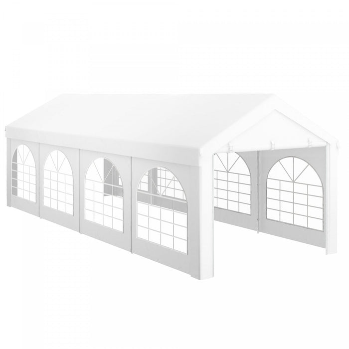 Outsunny 10' X 26' Party Tent And Carport, Heavy Duty Outdoor Canopy Tent Shelter Portable Garage Wi