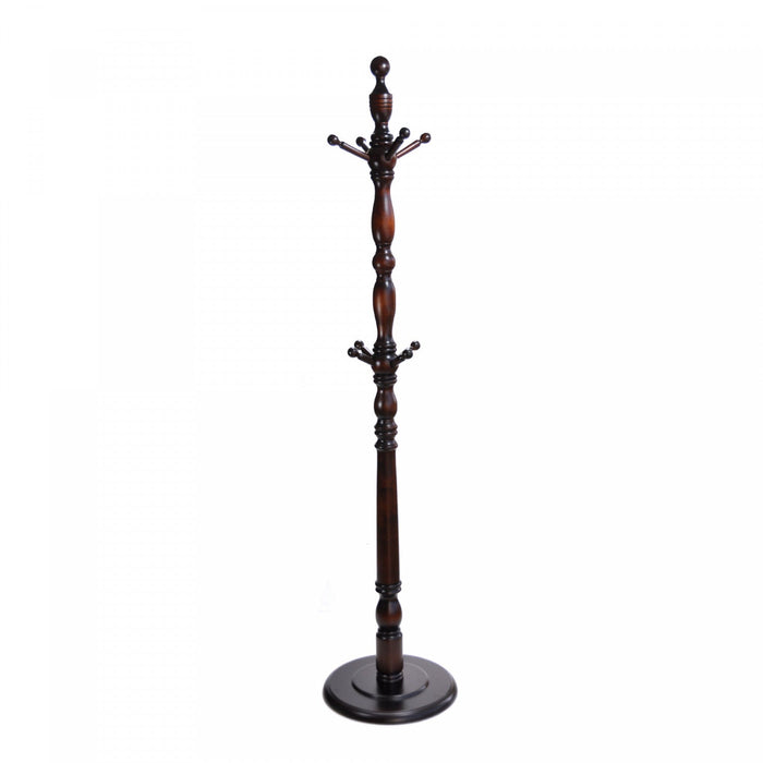 Wooden Mahogany Coat Rack