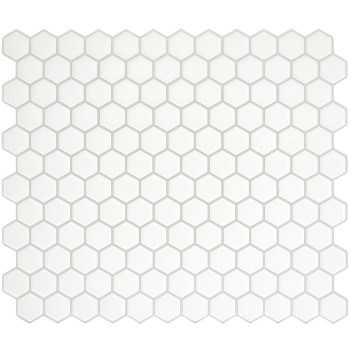 Smart Tiles Peel and Stick 4-Sheet 11 x 10 Backsplash - Hexago