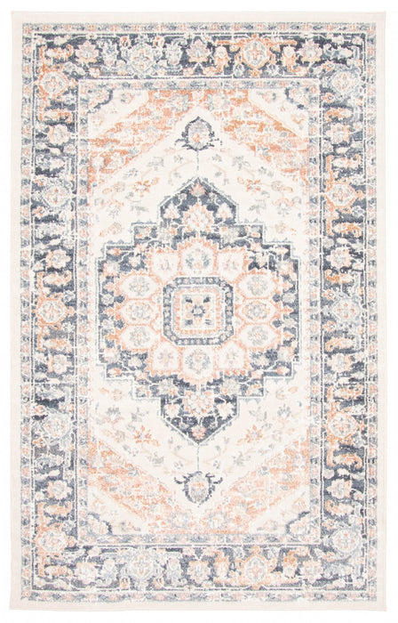 Heriza Ivory Area Rug - 5'0\" X 8'0\"  