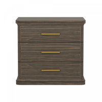 Clifford Traditional Nightstand in Walnut (3-Drawer)