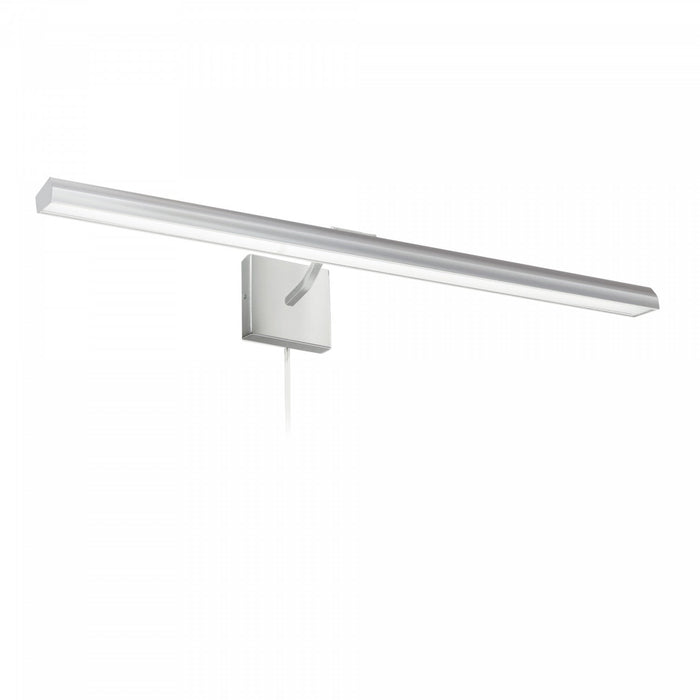 Dainolite Leonardo 32\" Picture Light 40w Satin Chrome With Frosted Glass Diffuser Lamp