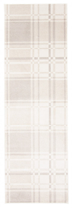 Roma Ivory Machine Washable Area Rug - 2'6\" x 8'0\"