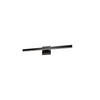 Dainolite Arandel Vanity Light 4\"d 18w LED Matte Black White Acrylic Diffuser Lamp