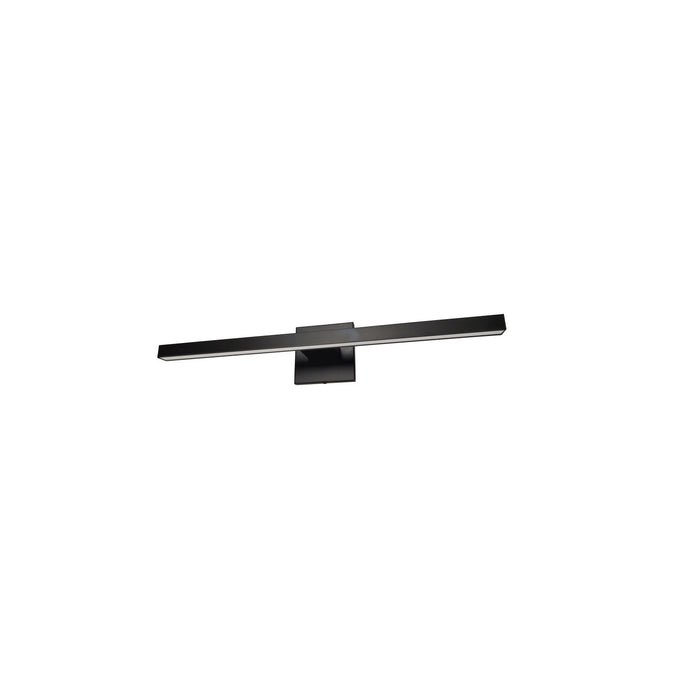 Dainolite Arandel Vanity Light 4\"d 18w LED Matte Black White Acrylic Diffuser Lamp