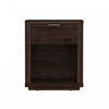 Evelyn Modern 20\" Nightstand in Brown (1-Drawer) 