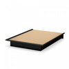 Step One Platform Bed With Moulding  - Pure Black 