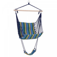 Outsunny Patio Hammock Chair, Hanging Hammock Padded Seat Air Deluxe Sky Swing With Footrest For Any