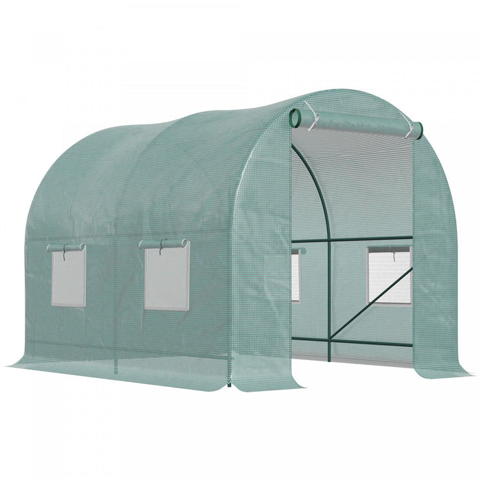 Outsunny 8'x6.6'x6.6' Heavy Duty Walk-in Greenhouse Garden Tunnel Hot House Outdoor Flower Vegetable
