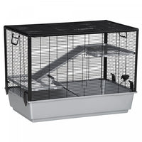 Pawhut 3-tier Hamster Cage, Guinea Pig Cage, Pet Chinchillas Play House Indoor With Accessories Food