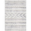 Lola Geo Moroccan Cream Shag Area Rug - 6'7\" x 9'6\"