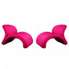 Rosebud Modern Wool Blend Accent Chair in Fuchsia - Set of 2 