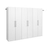 Hangups 90-inch 3-piece Garage Storage Cabinet Set E - White 