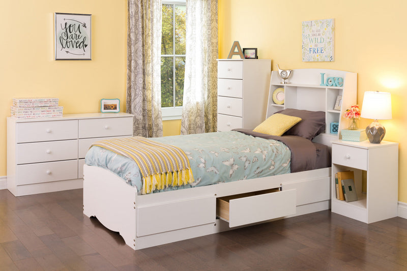 Astrid 6-Drawer Dresser - White