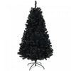 Homcom 6ft Artificial Christmas Tree With Auto Open, Steel Base, Black