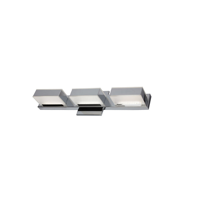 Dainolite Viola 3 Light LED Wall Vanity Light Polished Chrome Finish Lamp